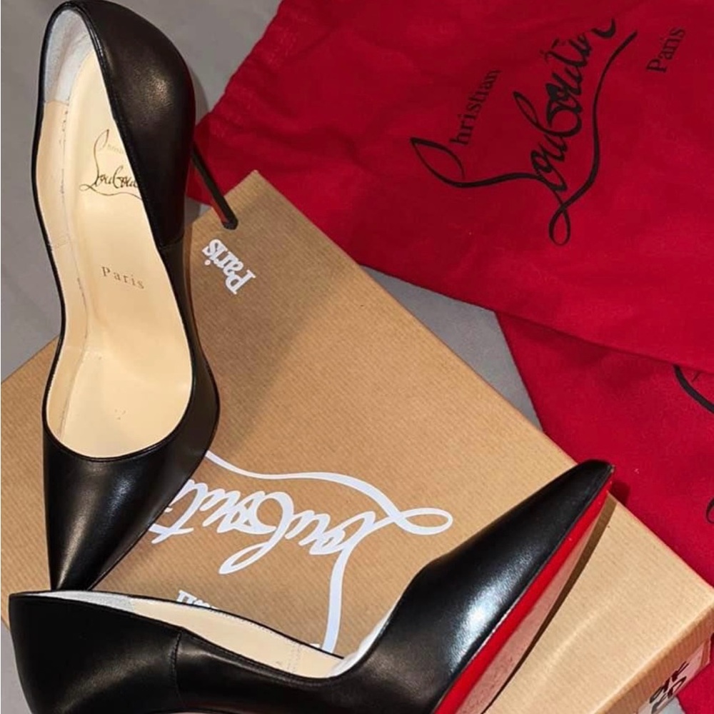 Christian Louboutin Black Heels with Red Soles